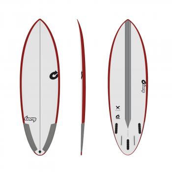 Planche de surf TORQ Epoxy TEC Multiplier 5.8 Rail Rouge