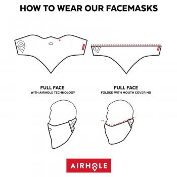 Airhole Airhood Snowboard/Ski Face Mask Milk Fleece for Kids Unisex