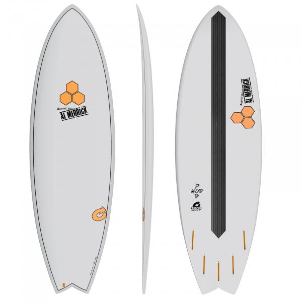 Prancha de surf CHANNEL ISLANDS X-lite Pod Mod 5.6 cinza