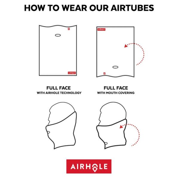 Airhole Airtube Máscara facial técnica para snowboard/esqui Softshell Unisex Covert