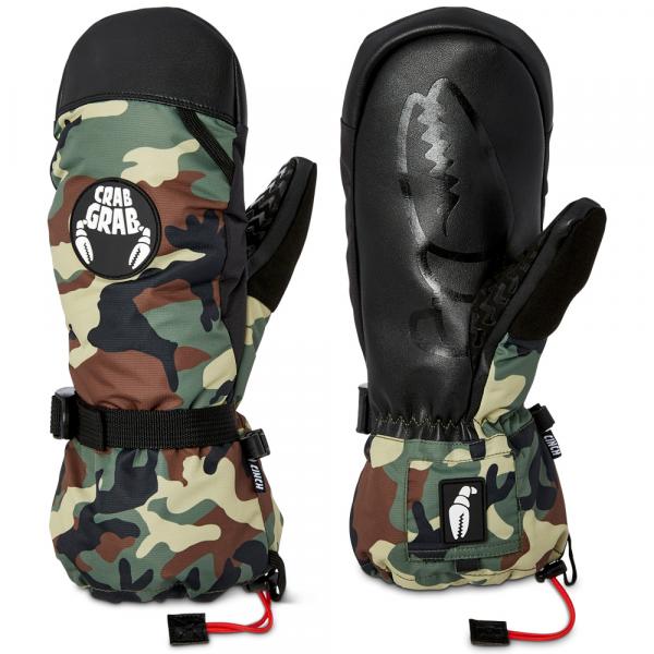 Crab Grab Cinch Mittens Men Classic Camo