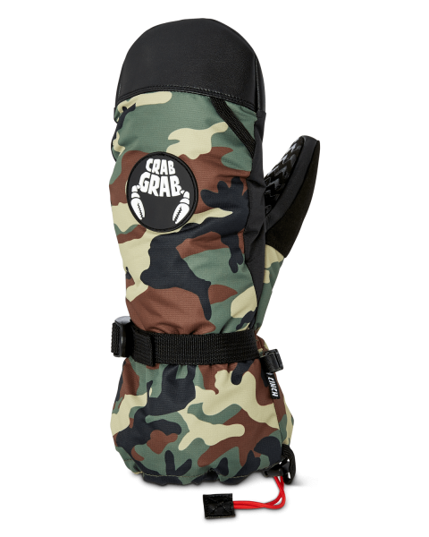 Crab Grab Cinch Mittens Men Classic Camo