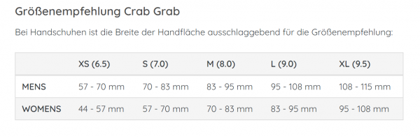 Crab Grab Slush Fausthandschuhe Männer Schwarz